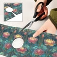 thumbnail image 6 of Yayeee Faucet Mat for Kitchen Sink 14.7" Diatomite Long Splash Guard Pad, Art Water Lilies Pattern, 2 Pack, 6 of 7