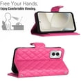 thumbnail image 5 of for Motorola Moto G Power 5G 2024 Wallet Case, Elegant Card Holder Cash Slot PU Leather Kickstand Shoulder Strap Shockproof Protective Flip Women Girls Case Cover for Moto G Power 5G 2024, Rose, 5 of 6