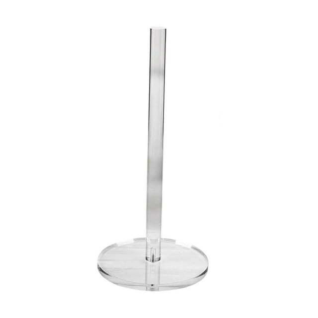 Portarrollos de papel higiénico decorativo transparente para encimera
