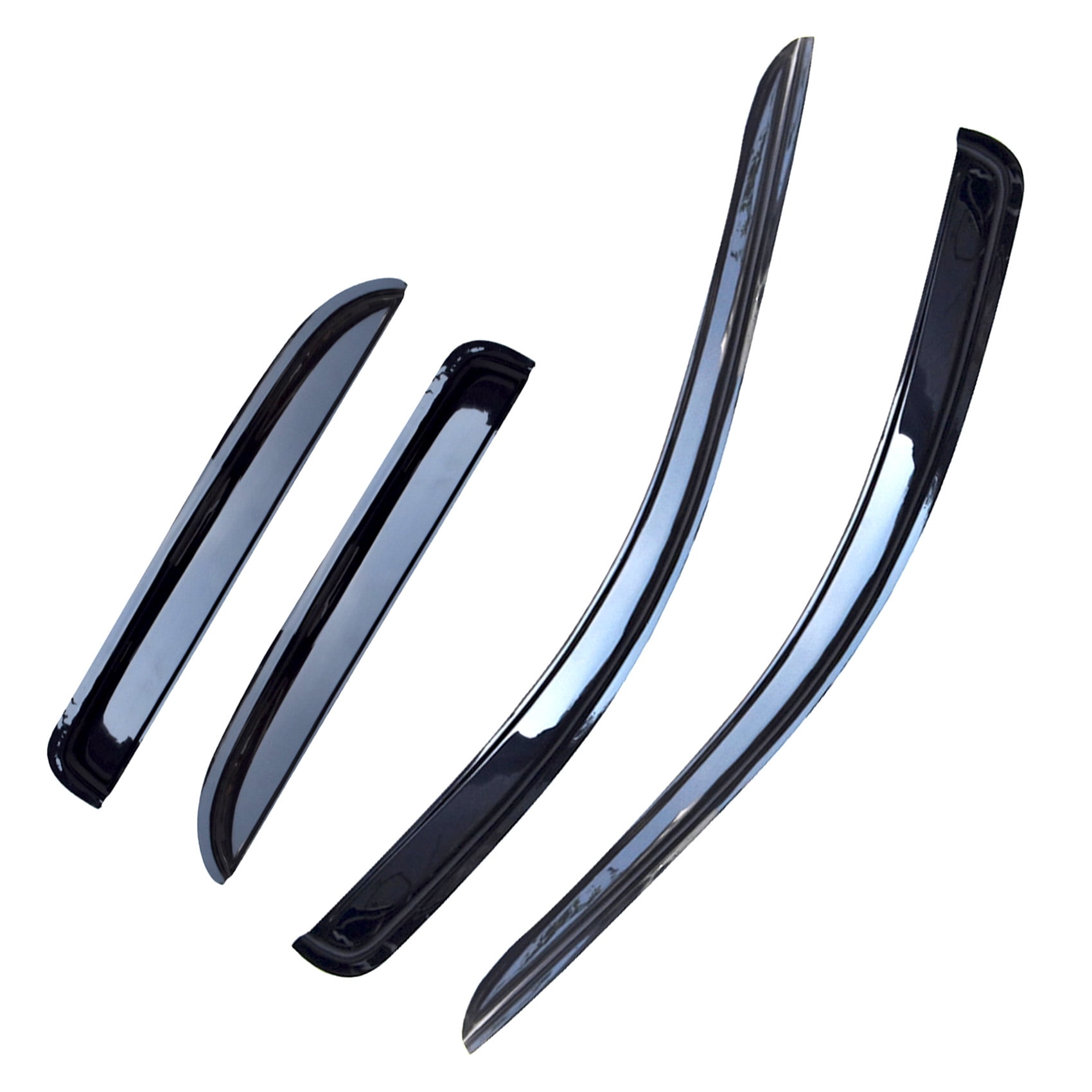 Genrics Side Window Deflectors Visor Vent Rain Guard Replacement for 2002-2009 Dodge Ram Quad Cab