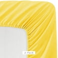 Micro Fiber 2 Twin XL Yellow Fitted Bed Sheets (2Pack) Soft and Comfy
