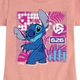 thumbnail image 3 of Disney - Lilo & Stitch - Stitch Grid - Toddler & Youth Girls Short Sleeve Graphic T-Shirt, 3 of 5