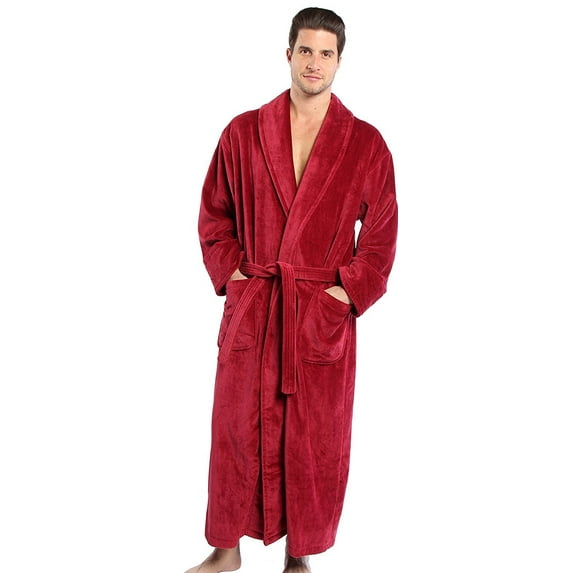 TurkishTowels Parador Terry Velour Bathrobe, 100% Combed Pure Cotton, Made In Turkey