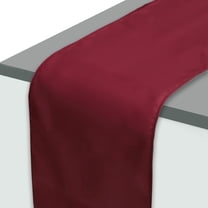 Unique Bargains Satin Table Runner for Decoration 108.27"x11.81" Wine Red