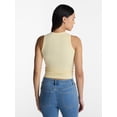 thumbnail image 3 of No Boundaries Ribbed High Neck Tank Top, Women's XXS-XXL, 3 of 5