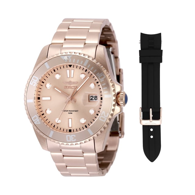 RELOJ INVICTA 48796 NEGRO, ORO ROSA