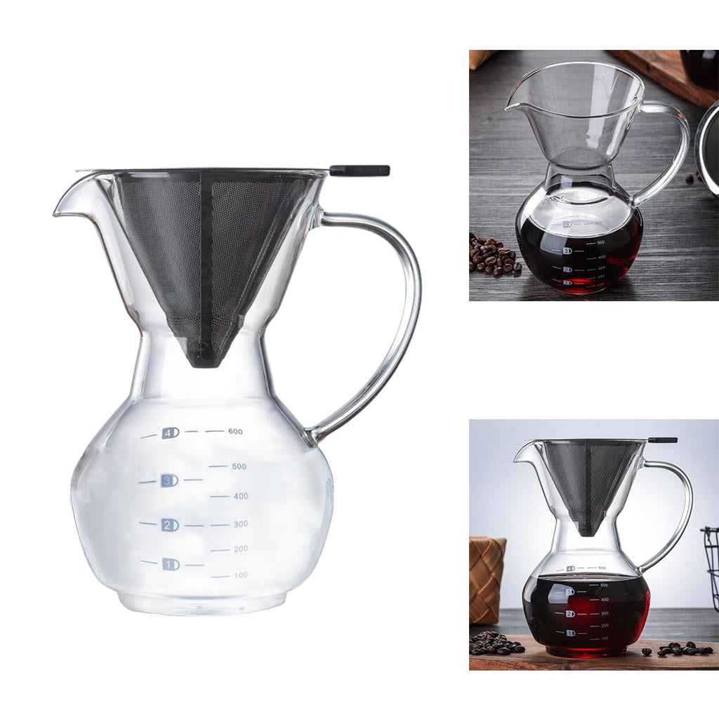 Axioma Manual Coffee Brewer for Home Use - Easy-to-Use Coffee Maker for Kitchen Counter 600ml
