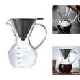 thumbnail image 4 of DOLITY Coffee Maker 300ml/600ml Glass Coffee Pot&Coffee Brewer with Stainless Steel, 4 of 9