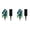 White Blue, variant on Artificial Cemetery Flowers Set of 2 with Vase, Outdoor Grave Decorations Roses Bouquet, Non Bleed Colors Memorial Flowers for Gravesite, Complete Arrangement for Headstone and Cemetery
