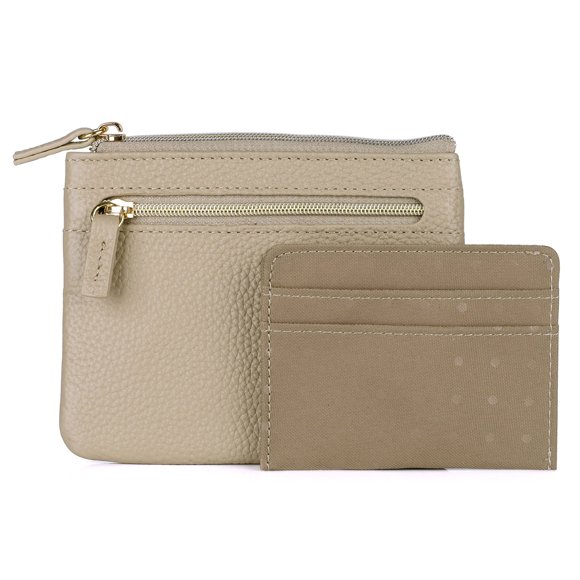 Funda de piel Wallet Dopp Pik-Me-Up, tamaño grande, RFID, color blanco