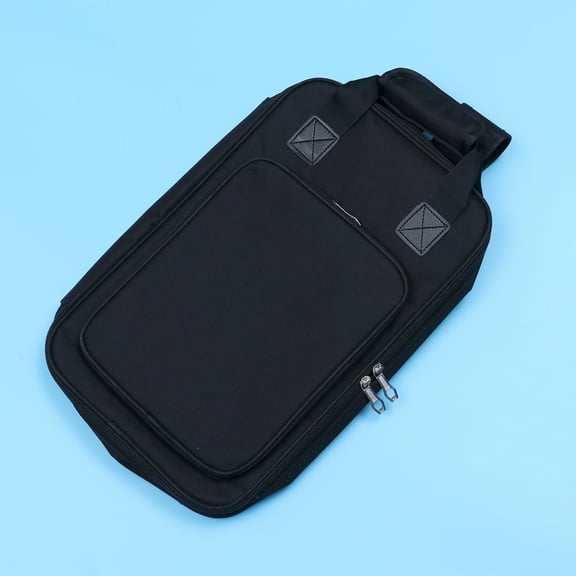 HOOWIFFY Black Curved Drumstick Backpack 1-Pack Portable Percussion Stick Bag for Musicians