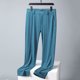 thumbnail image 5 of Pantalones largos para hombre, pantalones casuales de pierna recta, pantalones de trabajo de verano con bolsillos, pantalones Ninth para hombre, 5 of 7