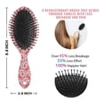 thumbnail image 6 of Red Christmas Reindeer Pattern Hair Brush,Girls Detangling Hair Brush,Glide Through Tangles with Ease for Wet & Dry Hair,8.8"X2.8", 6 of 7