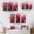 thumbnail image 4 of Designart "Fuchsia Florals in Full Bloom" Floral Framed Wall Art Set Of 3 - Pink Floral Frame Gallery Wall Set For Home Decor, 4 of 7