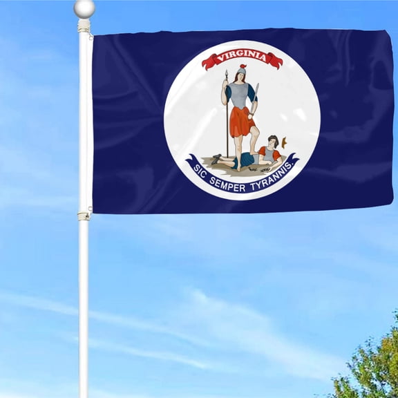 Bayyon Virginia 1861-1865 State Flag Banner with Grommets 3x5Feet Man cave Decor