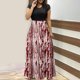 thumbnail image 2 of Vestido largo colorido con estampado de Halloween para mujer, vestidos estampados de manga corta, vestido playero informal Maxi Pompotops  ghjkhdj13810, 2 of 6