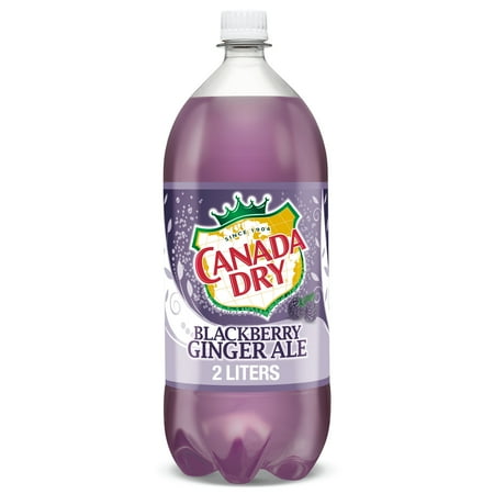 Canada Dry Blackberry Ginger Ale Soda, 2 L bottle