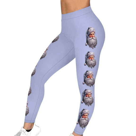 Ruimatai Women's Christmas Print Leggings Stretchy Yoga Pants Festive Holiday Workout Tights for Fitness Running Casual Comfort