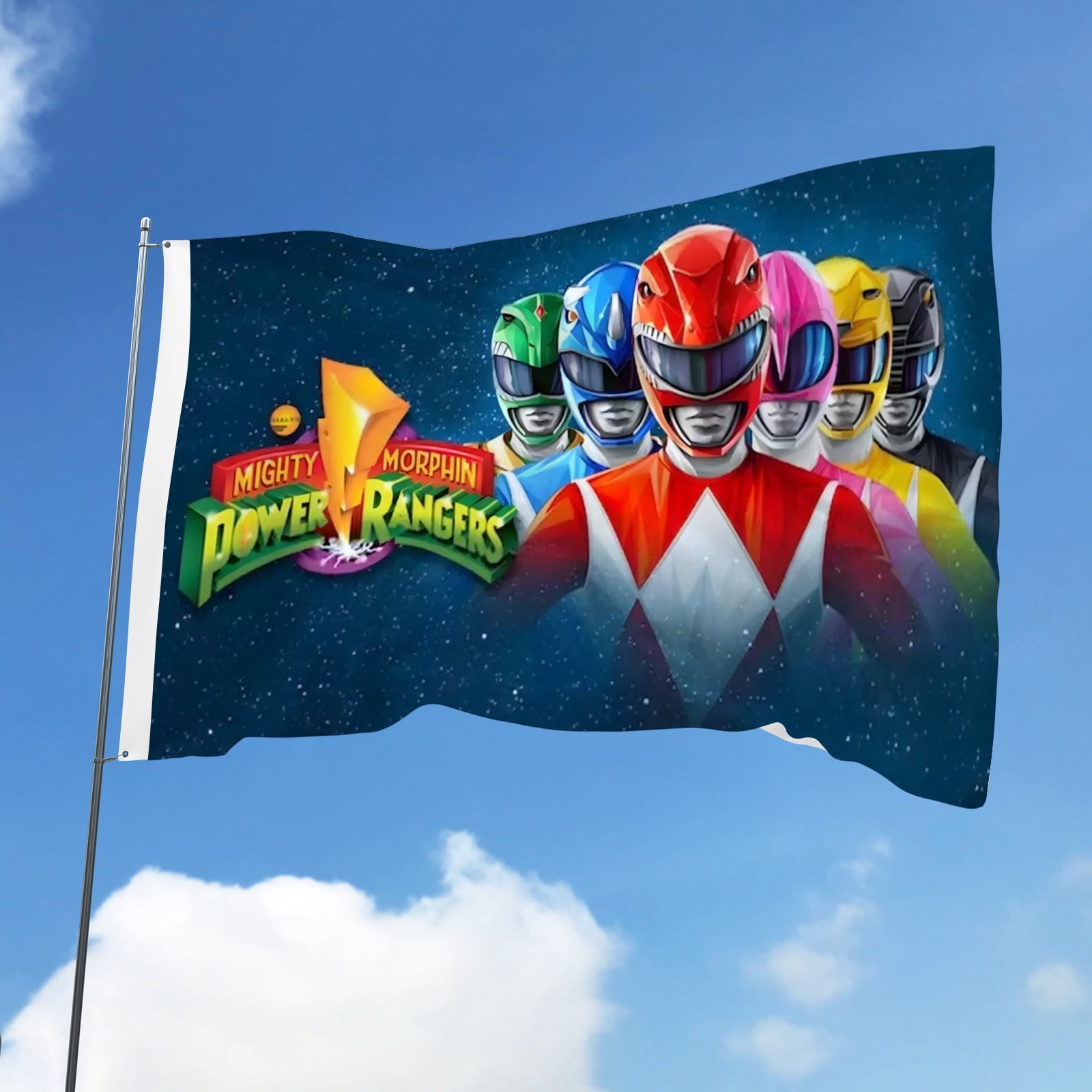 Flags for Mighty Morphin Power Rangers Decorations for Home, Outside, Indoor Outdoor Flag, House Flag Party Funny Gift for Family Member 3×5 FT