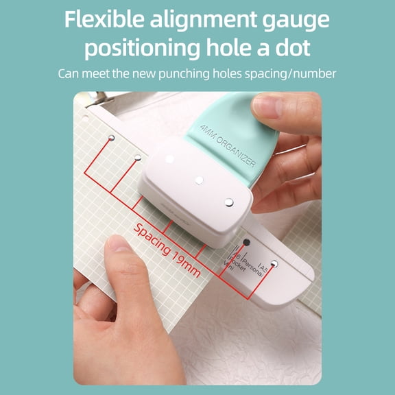 Perforator,Punch Planner Adjustable 9027 Loose A7 Pocket / 8 Sheet Notebooks Planner Adjustable 3 / A7 3 Paper Puncher A6 / Size 8 Sheet Supplies Adjustable 3 Paper A5 Size 8 Adben