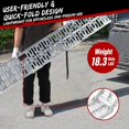 thumbnail image 4 of 7.5FT Aluminum Motorcycle Ramp with 750 lbs Capacity folding ATV Loading Ramp for Truck Trailer Dirt Bikes and UTV, 4 of 8