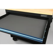 Hart 36-In W x 24-In D 5-Drawer Mobile Tool Chest Workbench W/ Wood Top, Garage Use