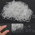 thumbnail image 3 of HEVIRGO 500 Pcs Élastiques Jetables Transparents pour Cheveux Attache Queue de Cheval, 3 of 10
