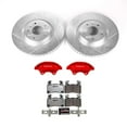 thumbnail image 2 of PowerStop Front Z26 Street Warrior Brake Pad and Rotor Kit with Red Powder Coated Calipers Fits: CHEVROLET Select Models KC6534-26, 2 of 3