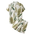 thumbnail image 2 of DDAPJ pyju Men's Hawaiian Shirts and Shorts Set 2 Pieces Summer Beach Vacation Casual Button Down Short Sleeve Shirts Outfits, 2 of 8