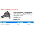 thumbnail image 2 of Right Engine Mount - Compatible with 2009 - 2015 Honda Pilot AWD 3.5L V6 2010 2011 2012 2013 2014, 2 of 2