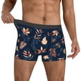 thumbnail image 2 of Kdxio Men's Boxer Briefs with Autumn Leaves With Blue Print - Comfortable and Breathable Underwear for Everyday Wear, 2 of 7