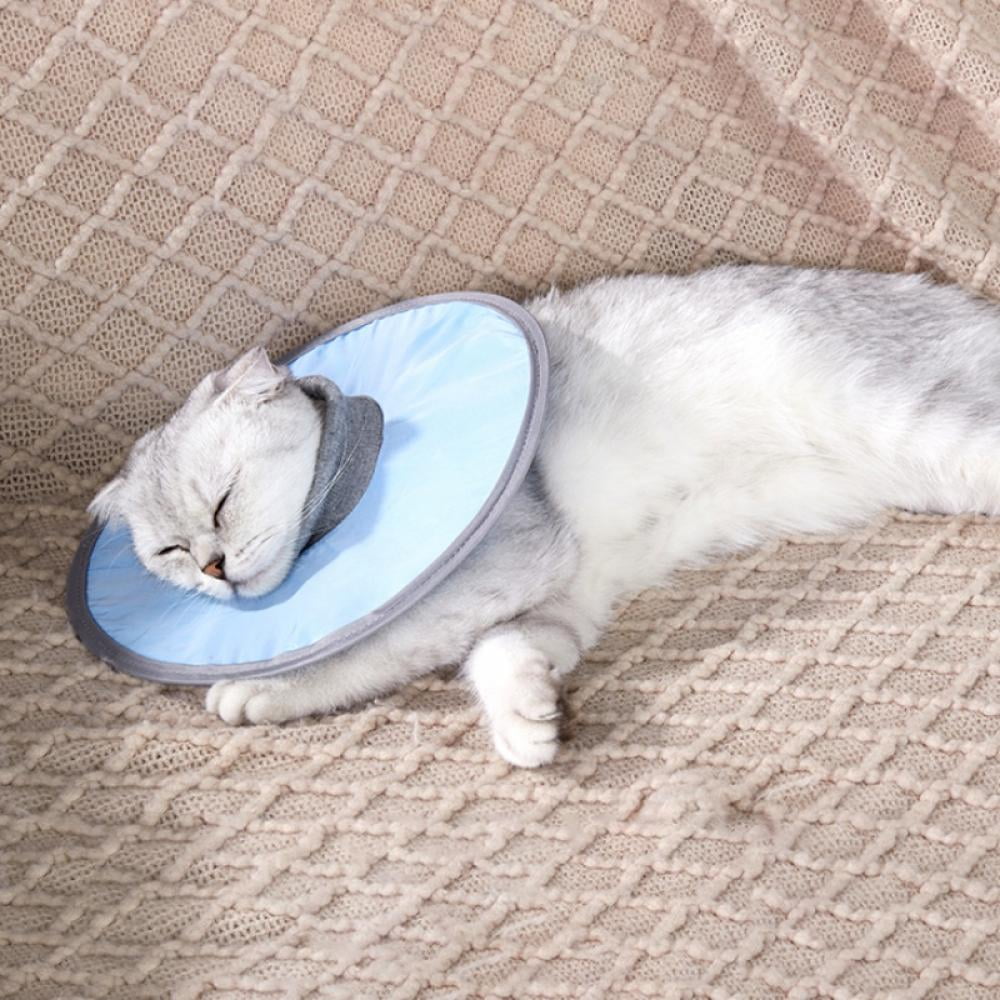 Cat Recovery Collar for After Surgery Adjustable Soft Elizabethan Collars Cat Lightweight Foldable Cat Cone
