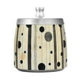 thumbnail image 7 of Yayeee Ashtray with Lid for Cigarette Smokeless Stainless Steel Home Ash Holder, Stripes Pattern, 7 of 7