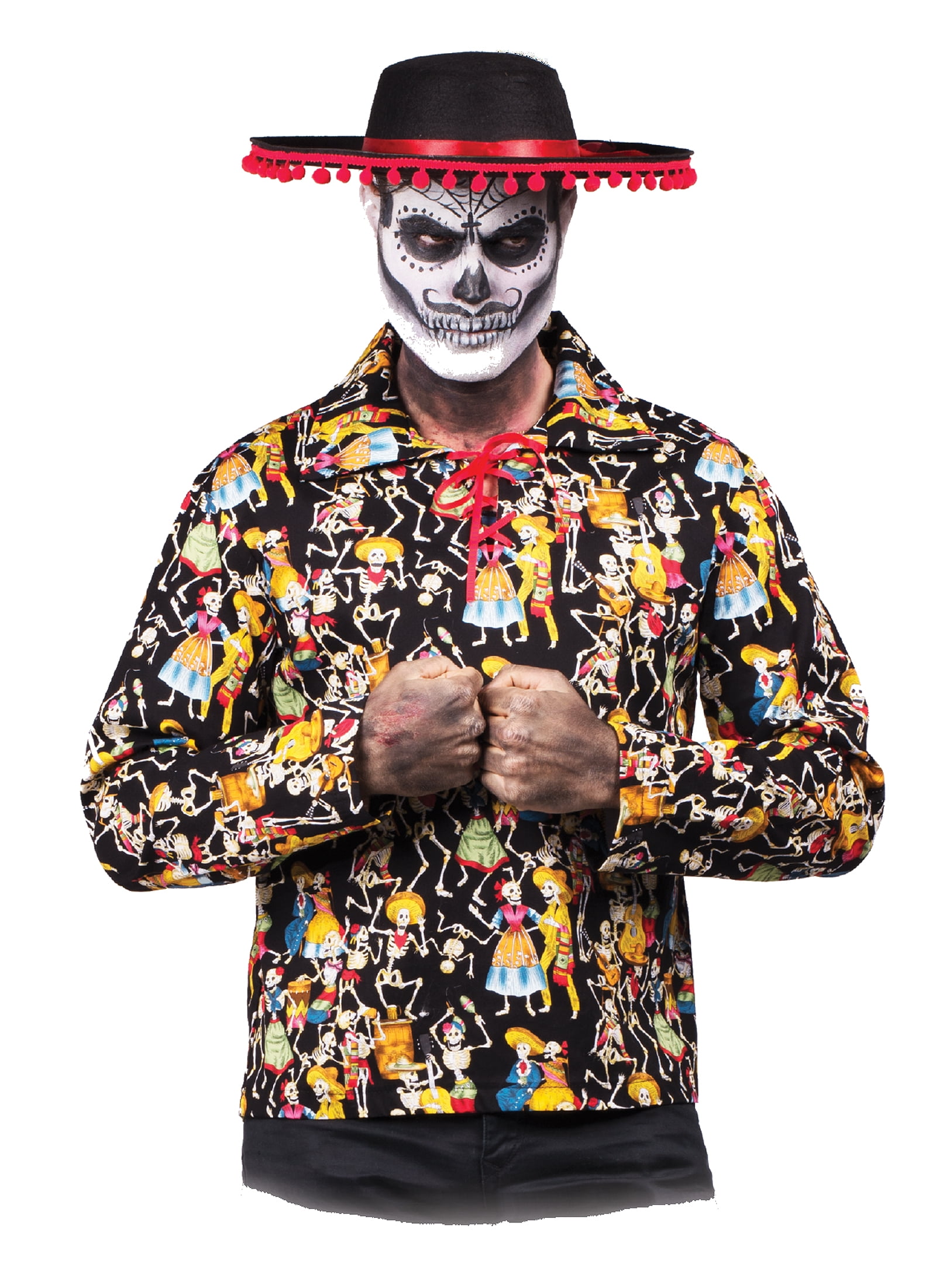 Day Of The Dead Mens Party Shirt Día de 