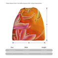 thumbnail image 3 of Honeii Orange Flower Psychedelic Print Winter Beanie Daily Hat - Thermal Polar Fleece Ski Running Hat Skull Cap for Men and Women,Beanie, 3 of 8