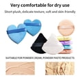 thumbnail image 2 of STAR Triangle Velvet Powder Puff Soft Dry Wet Cosmetic Puff Makeup Sponge Makeup Tools Beauty, 2 of 8
