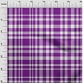 thumbnail image 3 of oneOone Polyester Spandex Purple Fabric Check Quilting Supplies Print Sewing Fabric By The Yard 56 Inch Wide, 3 of 4