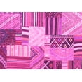 thumbnail image 1 of Ahgly Company Indoor Rectangle Patchwork Pink Transitional Area Rugs, 7' x 10', 1 of 4