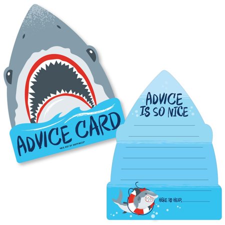 Big Dot of Happiness Shark Zone - Wish Card Jawsome Shark Baby Shower Activities - Shaped Advice Cards Game - Set of 20 price history on PriceWatchPro