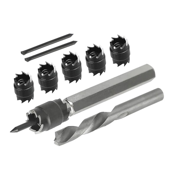 Drill Bit,Weld Cutter Drill Set Weld Drill 3/8 Drill Hss Drill 8mm Drill 9pcs Hss Saw Shank With 3/8 Drill Center Eryue Drill Le Saw Jinmie