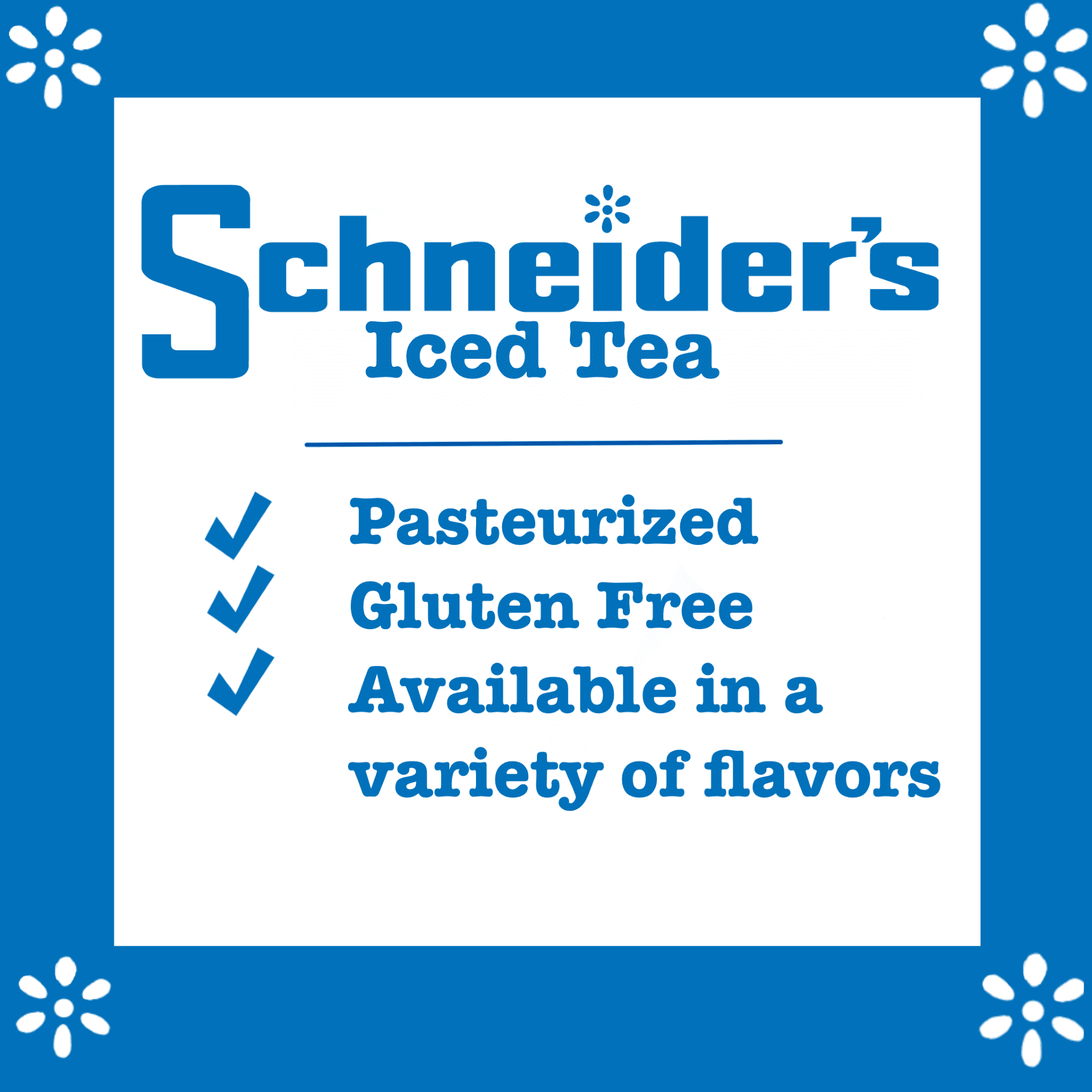 Schneider's, Iced Tea, Naturally Caffeinated, Half Gallon