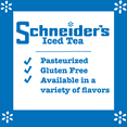 thumbnail image 3 of Schneider's, Iced Tea, Naturally Caffeinated, Half Gallon, 3 of 5