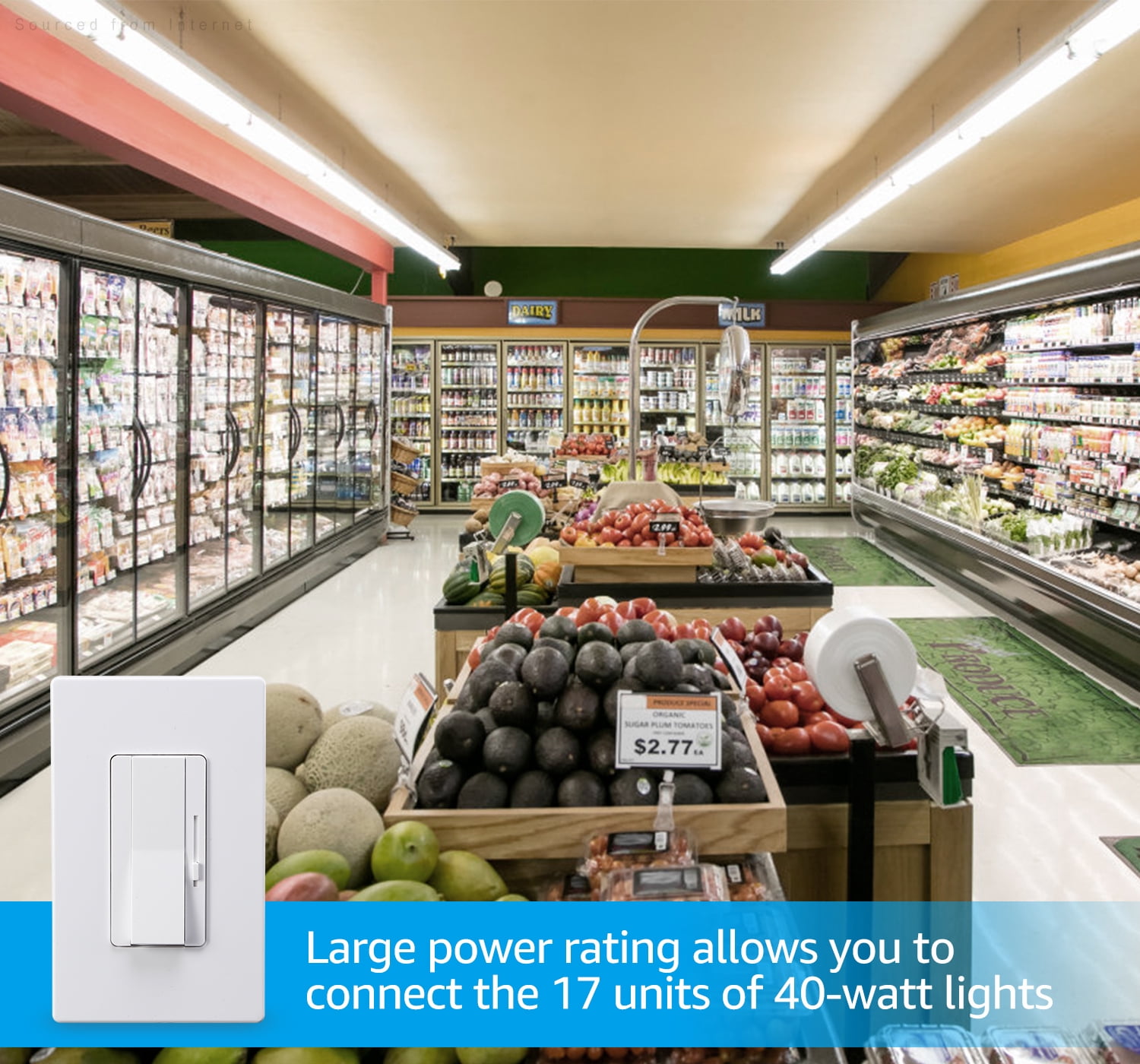 2 Pack 0-10V LED Dimmer Switch, 3-Way & Single Pole Compatible, 720W Max, Smooth Slide Control, Dual Wall Plates Included