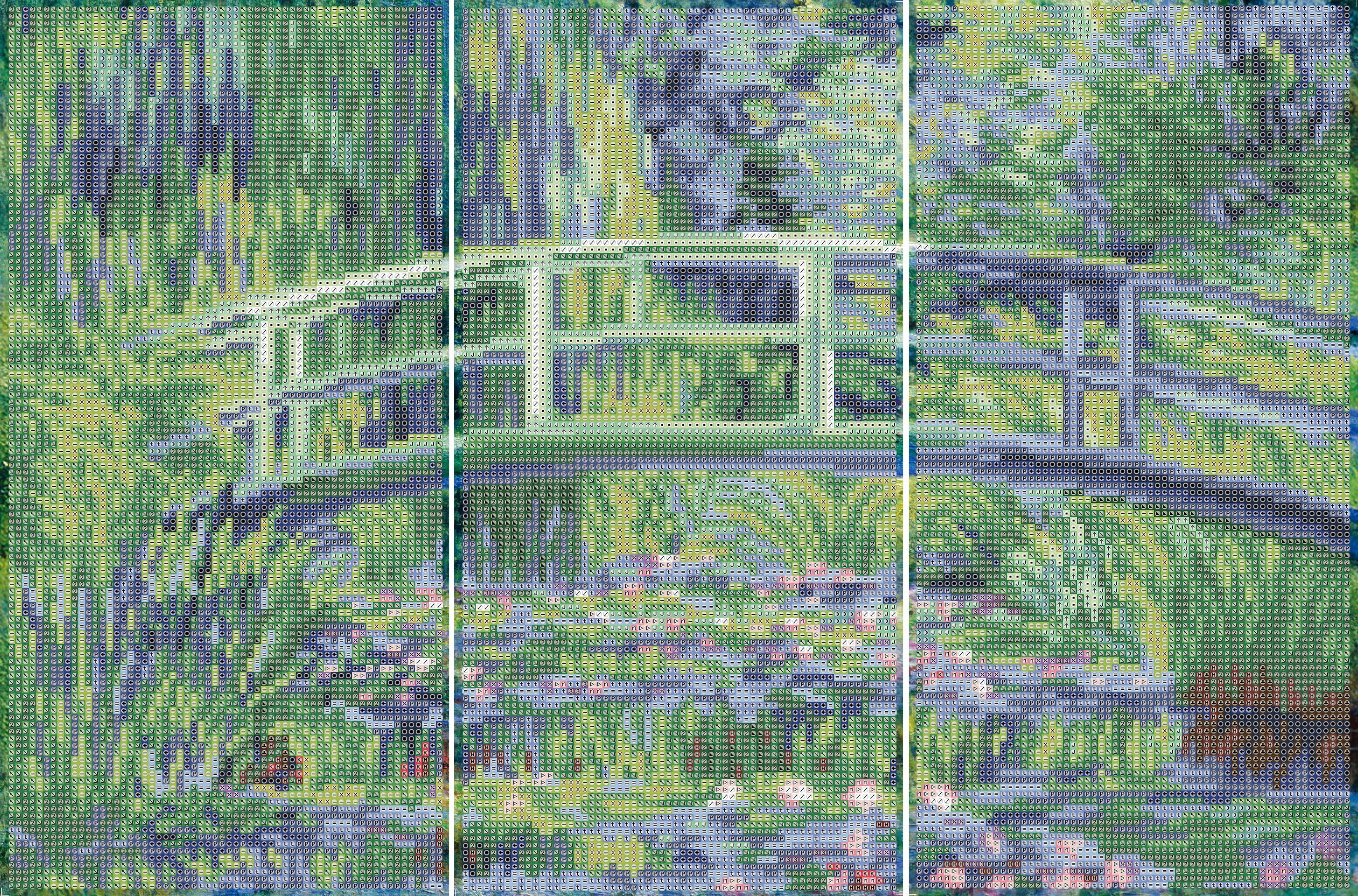 DIAMOND DOTZ® Water Lilies (Après Monet) Triptych Diamond Painting Kit