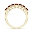 thumbnail image 2 of ANGARA Natural Half Eternity Seven Stone 1.61 ct Ruby Wedding Band in 14K Yellow Gold for Women (Size-3.5mm) | July Birthstone, Birthday, Anniversary, Jewelry Gift for Women | Natural Ruby Ring, 2 of 10