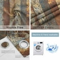 thumbnail image 2 of Fsddascl Brown Gray Blackout Curtains for Bedroom/Living Room, Thermal Insulated Kitchen Curtains, Farmhouse Abstract Gradient Wooden Grain Grommet Darkening Window Treatment Drapes 52"x84"x2, 2 of 6