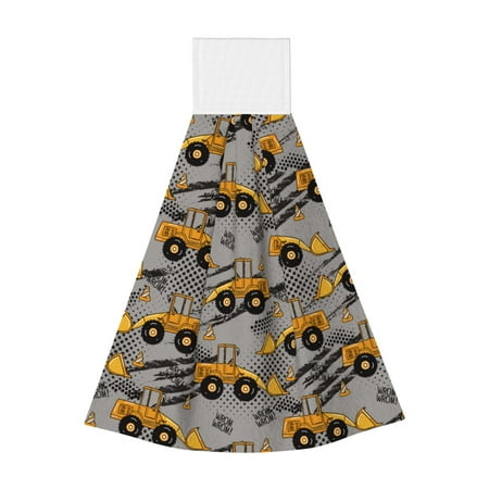 

Ocsxa Retro Excavator for Hand Towels Hand Wipes with Velcro Soft and Fast Absorbent Hanging Towels Reusable Cleaning Cloth for Kitchen/Bathroom/Laundryroom 14x18In