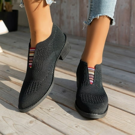 

NECHOLOGY Shoes for Women Dress Casual Fashion Design Women Black Breathable Non Slip Walking Shoes Fashion Wedge Women Shoes Black 8