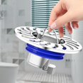 thumbnail image 4 of Núcleo de desagüe de piso de cobre con cierre automático y resistente a los olores para inodoros de cocina y baño. Plata, 4 of 9