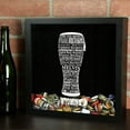 thumbnail image 3 of Torched Wyoming Beer Typography Shadow Box Wall Mount Decor 13"x13"x3" Gray, 3 of 8